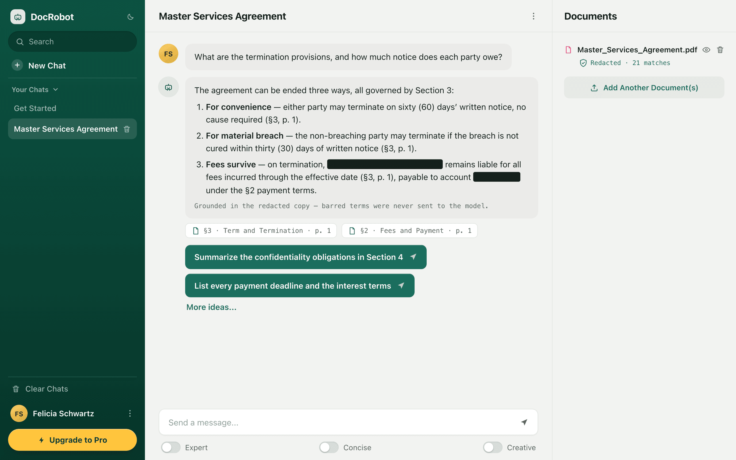 DocRobot — Ask the document