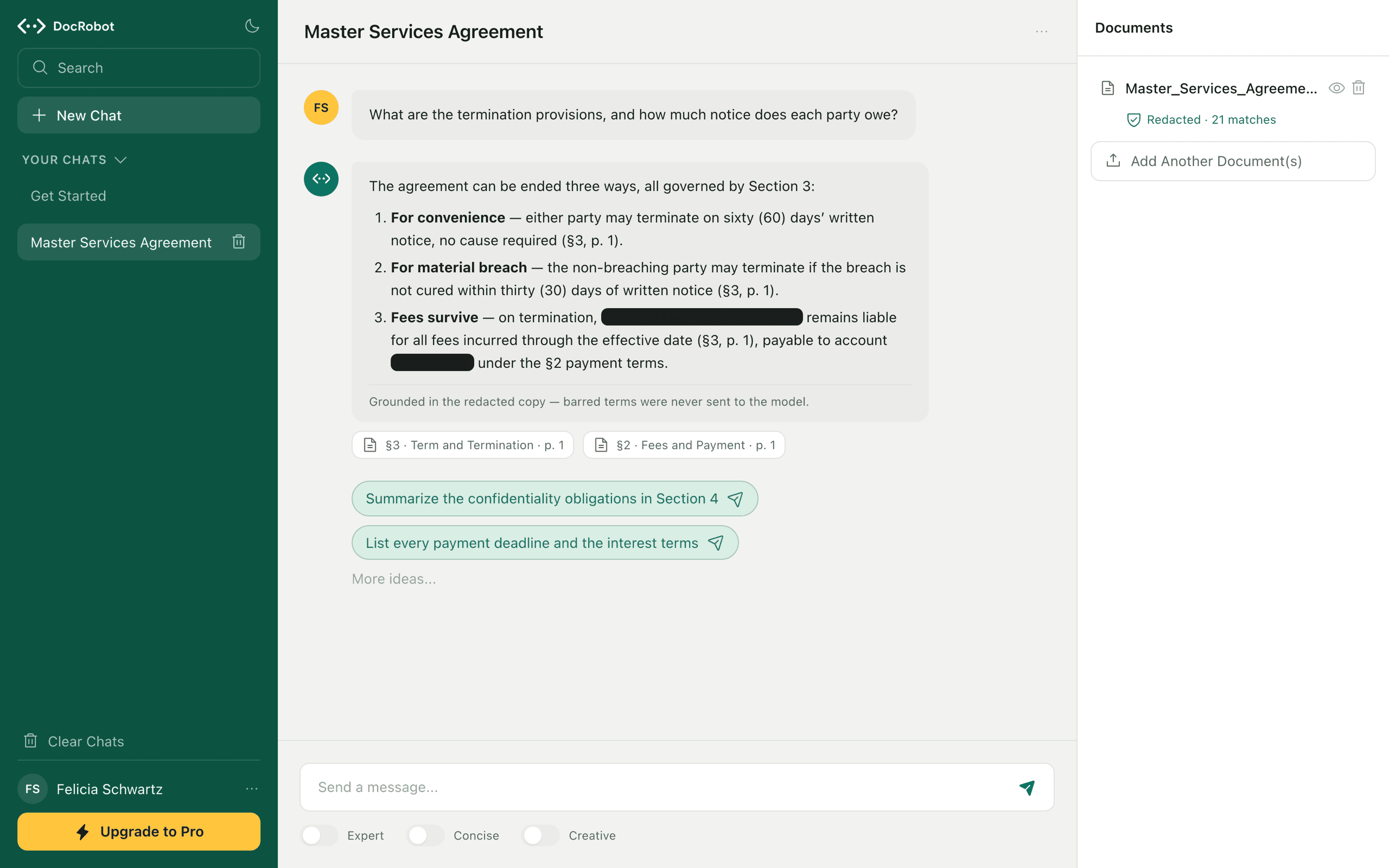 DocRobot — Ask the document