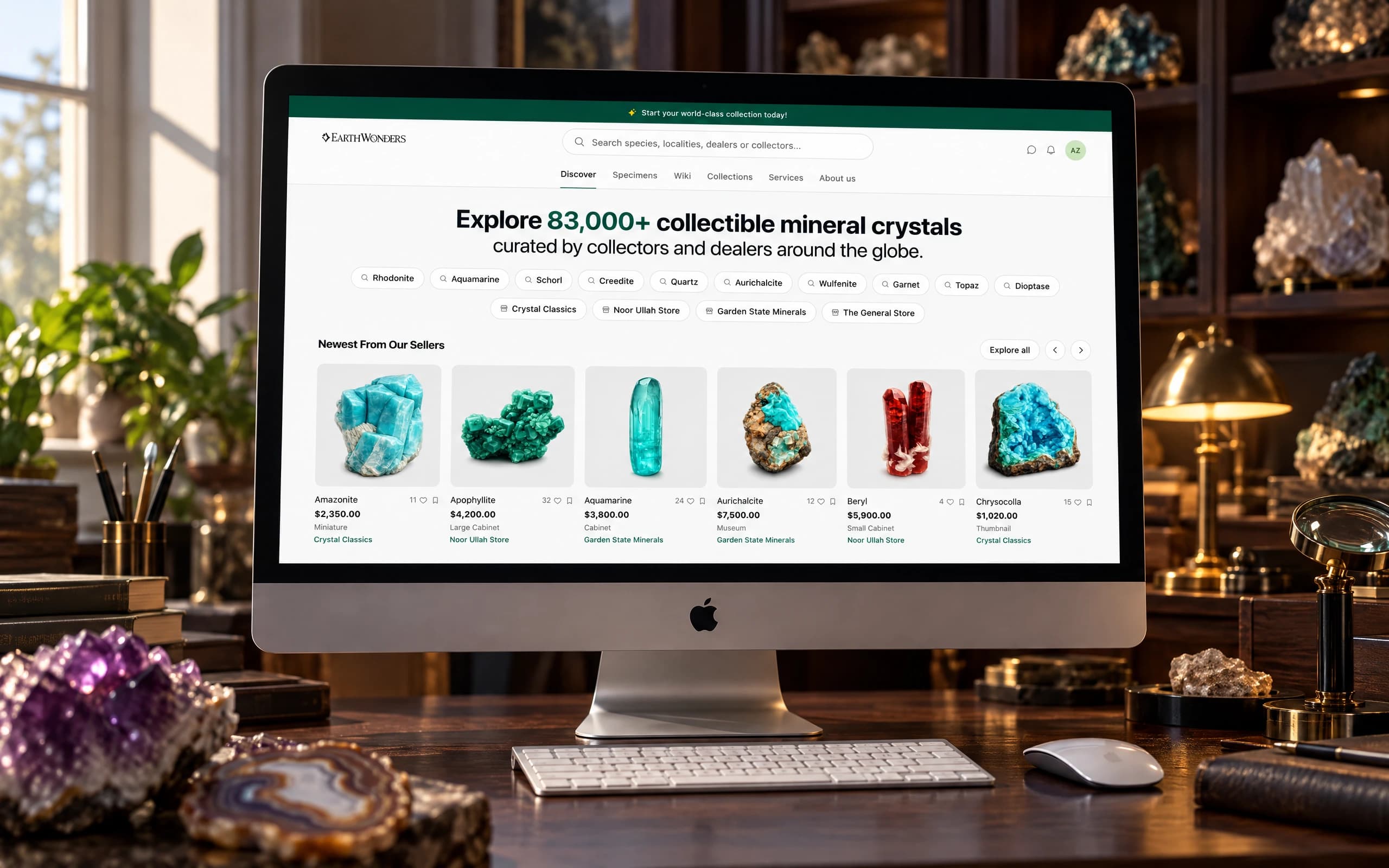 A 0→1 marketplace for fine-mineral collectors, built on trust