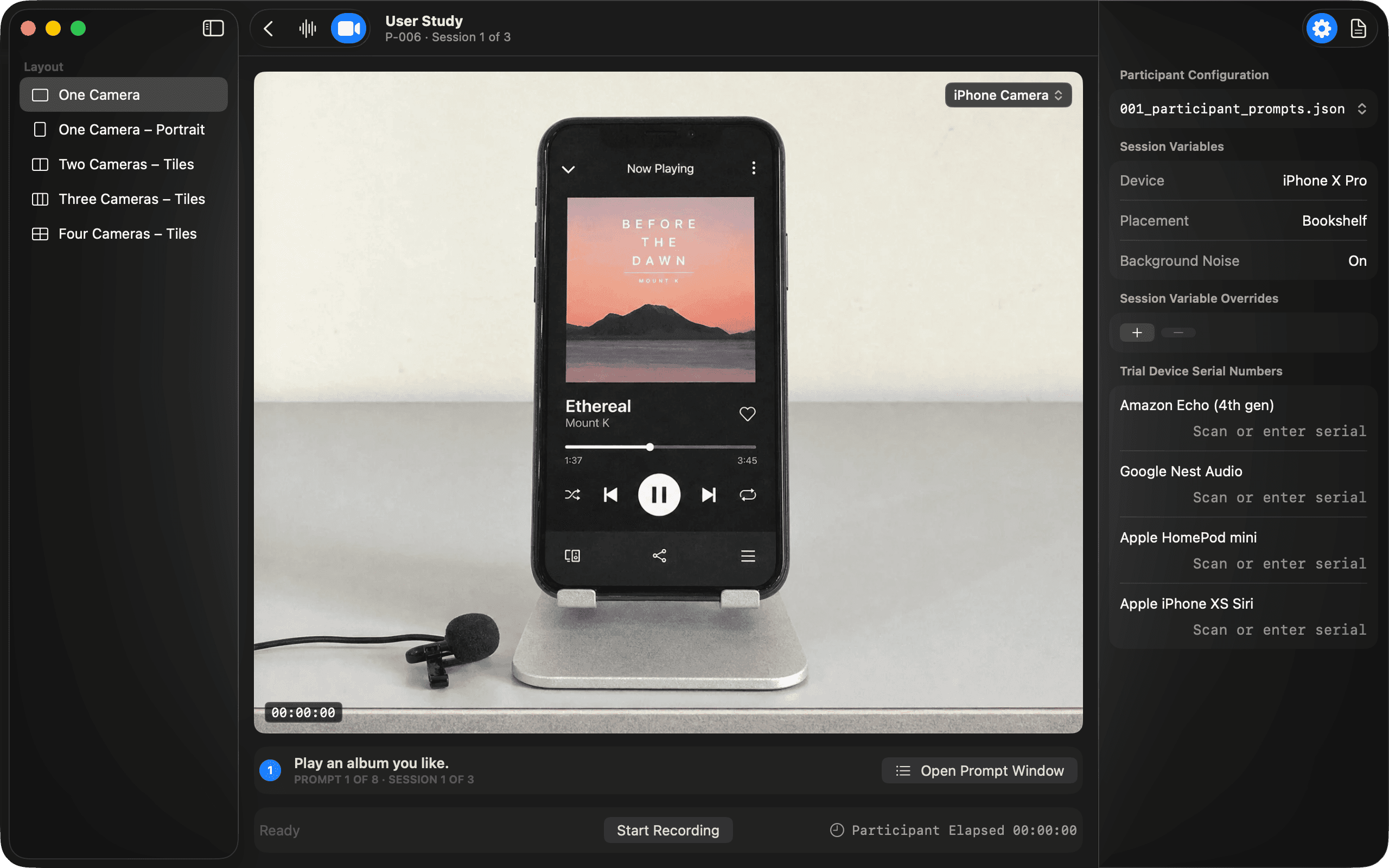User Study — Layout