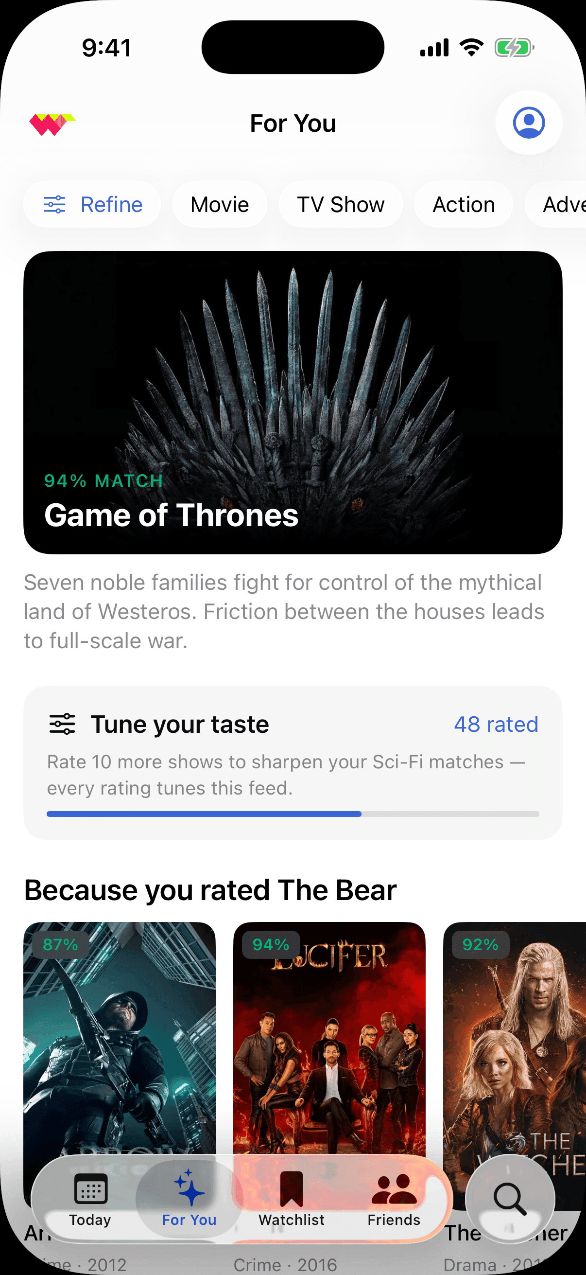 WatchWorthy — For you