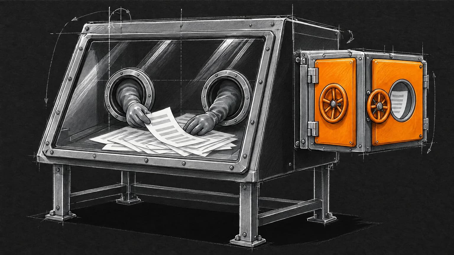 Designing document AI before the model could run locally β cover sketch