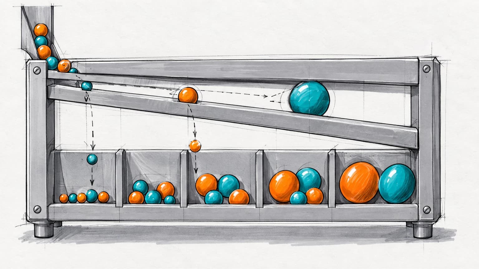 Merging two design teams is a leveling problem β cover sketch