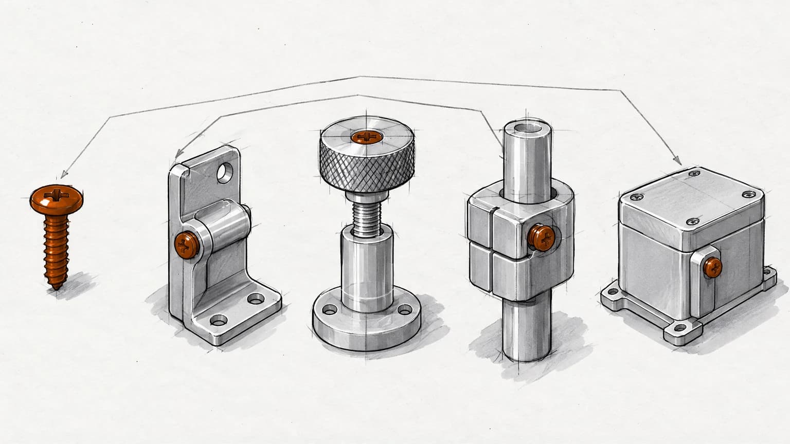 Why generation touches tokens, never screens — cover sketch
